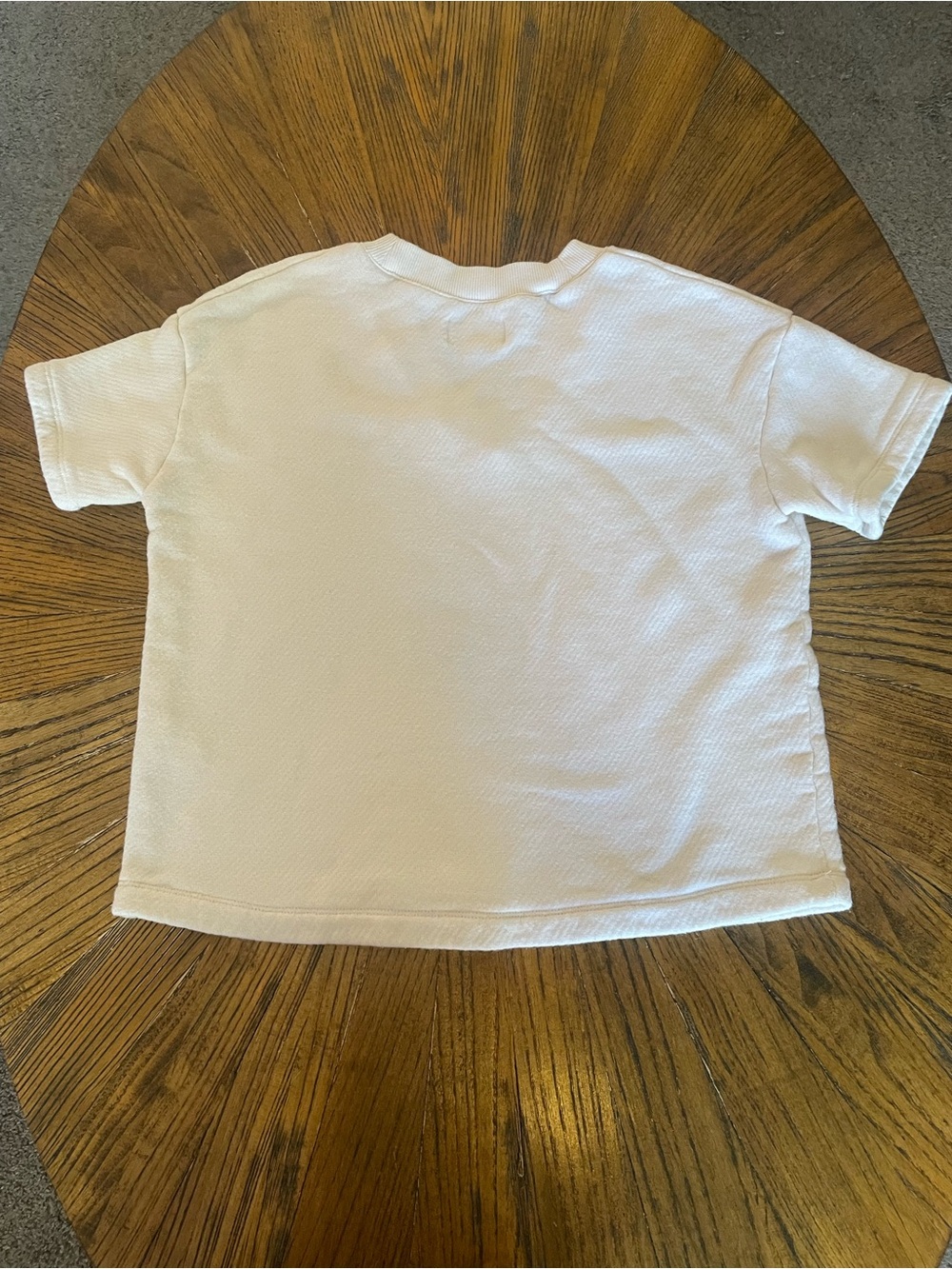 Madewell Cream V-Neck Short Sleeve Top - Picture 5 of 8